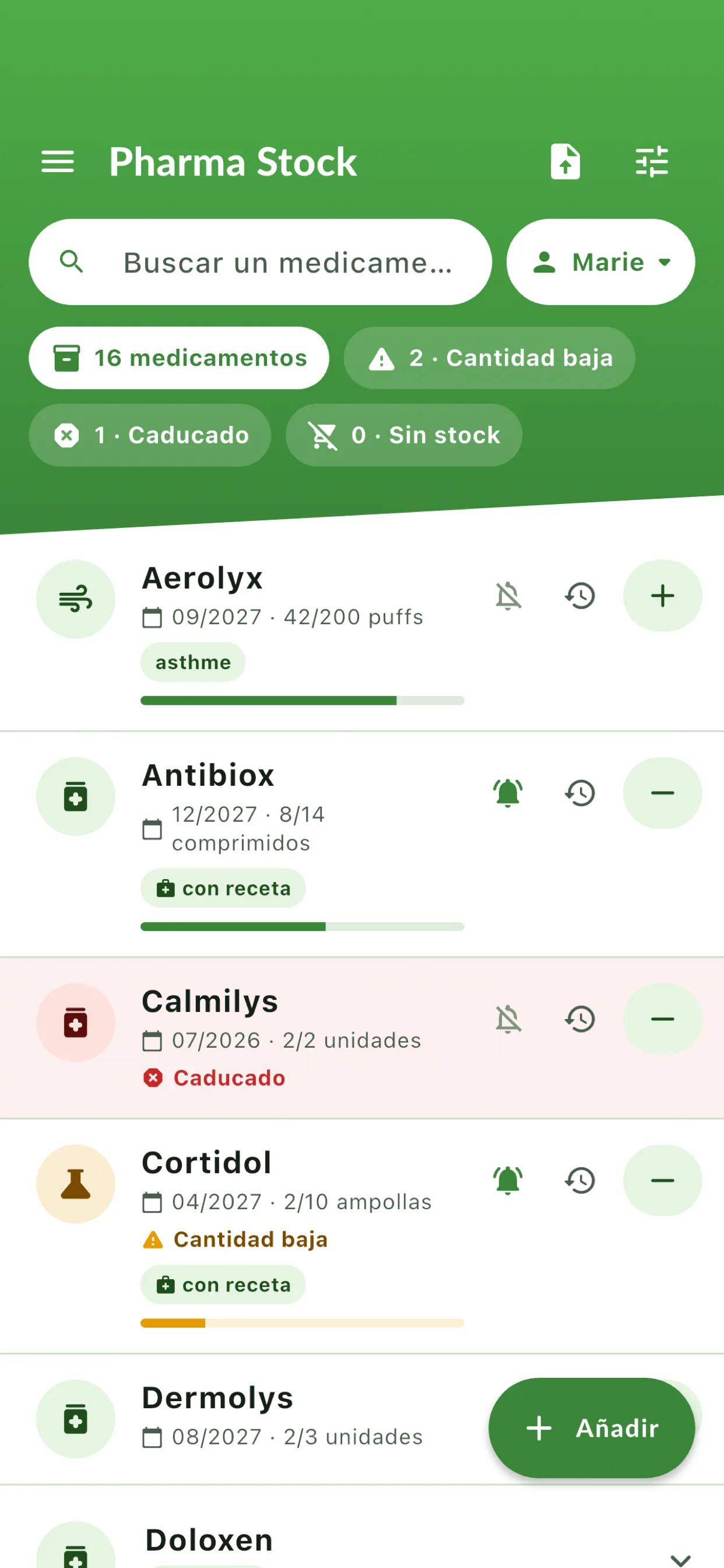 Pharma Stock App Screenshot