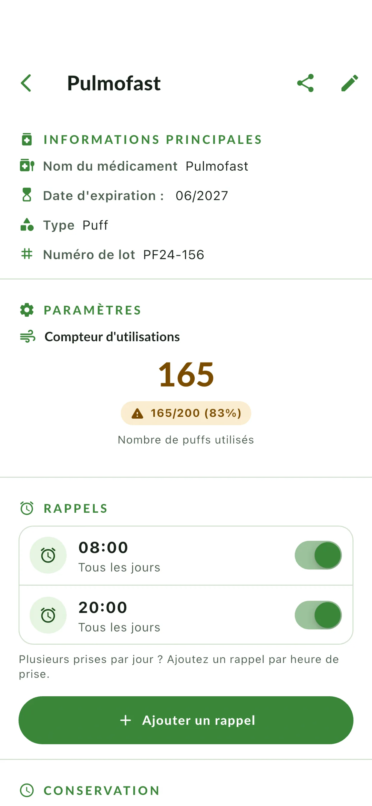 Gestion des quantités