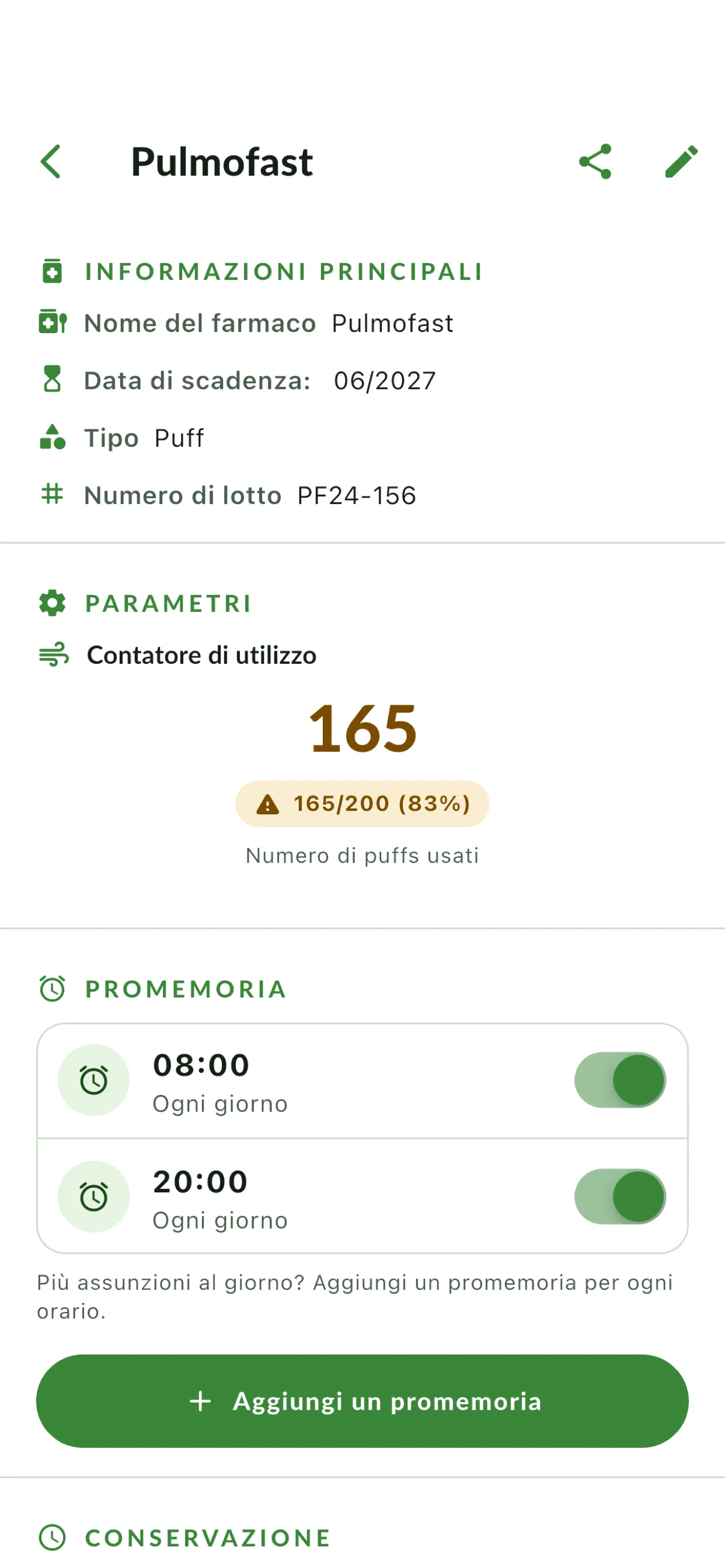 Gestione quantità